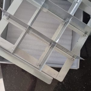 9" x 9" x 3" Tray and Cutter combo into 9 pieces