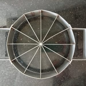 stainless steel cake & cookie pie marker 8" 8 or 12 pieces