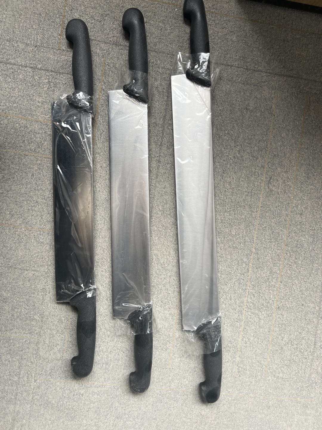 3932615406377.PNM Double handled Knife set of three with sheaths - Image 2