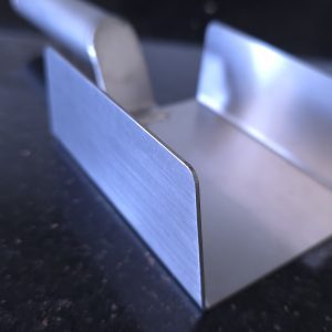1. Scoopy stainless steel gelato and ice cream cake slicer and server, angled view